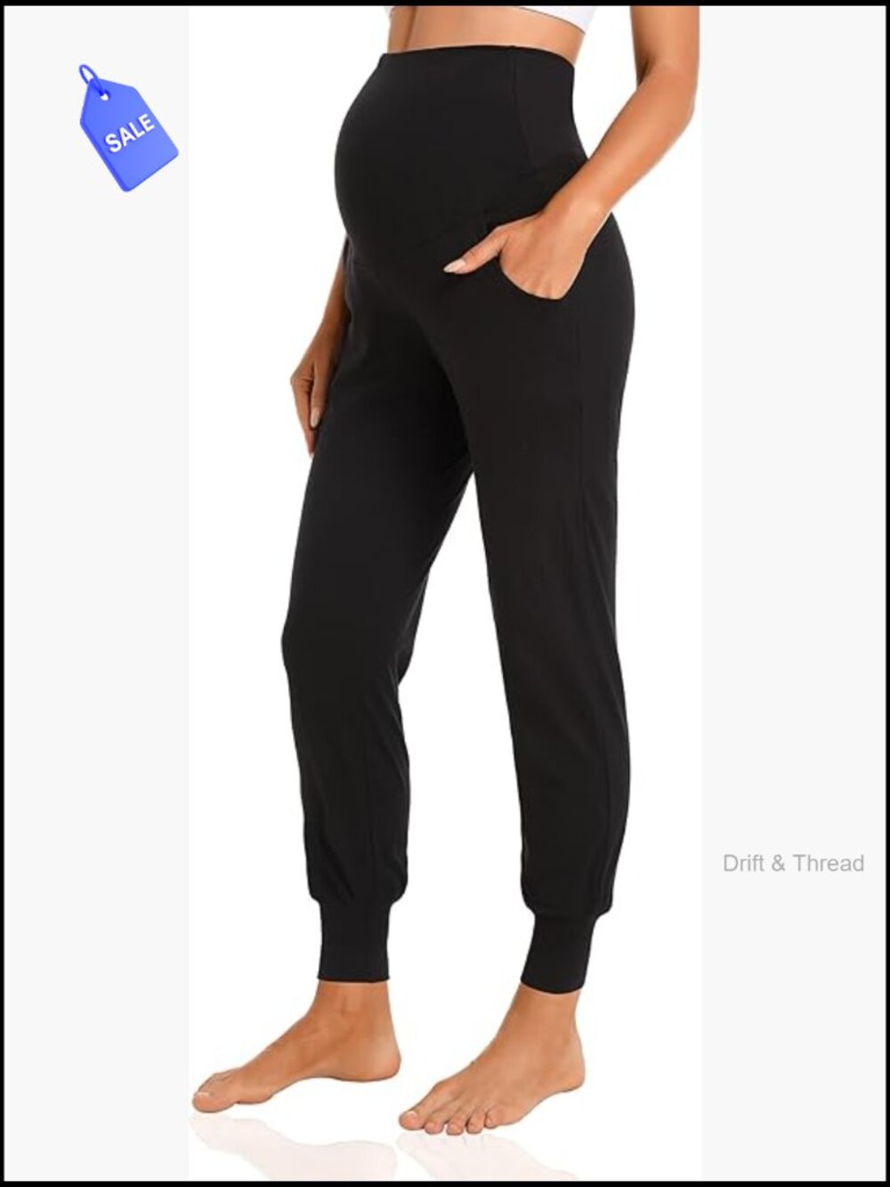 Maternity Jogger Sweatpants Over The Belly Activewear Track Pants